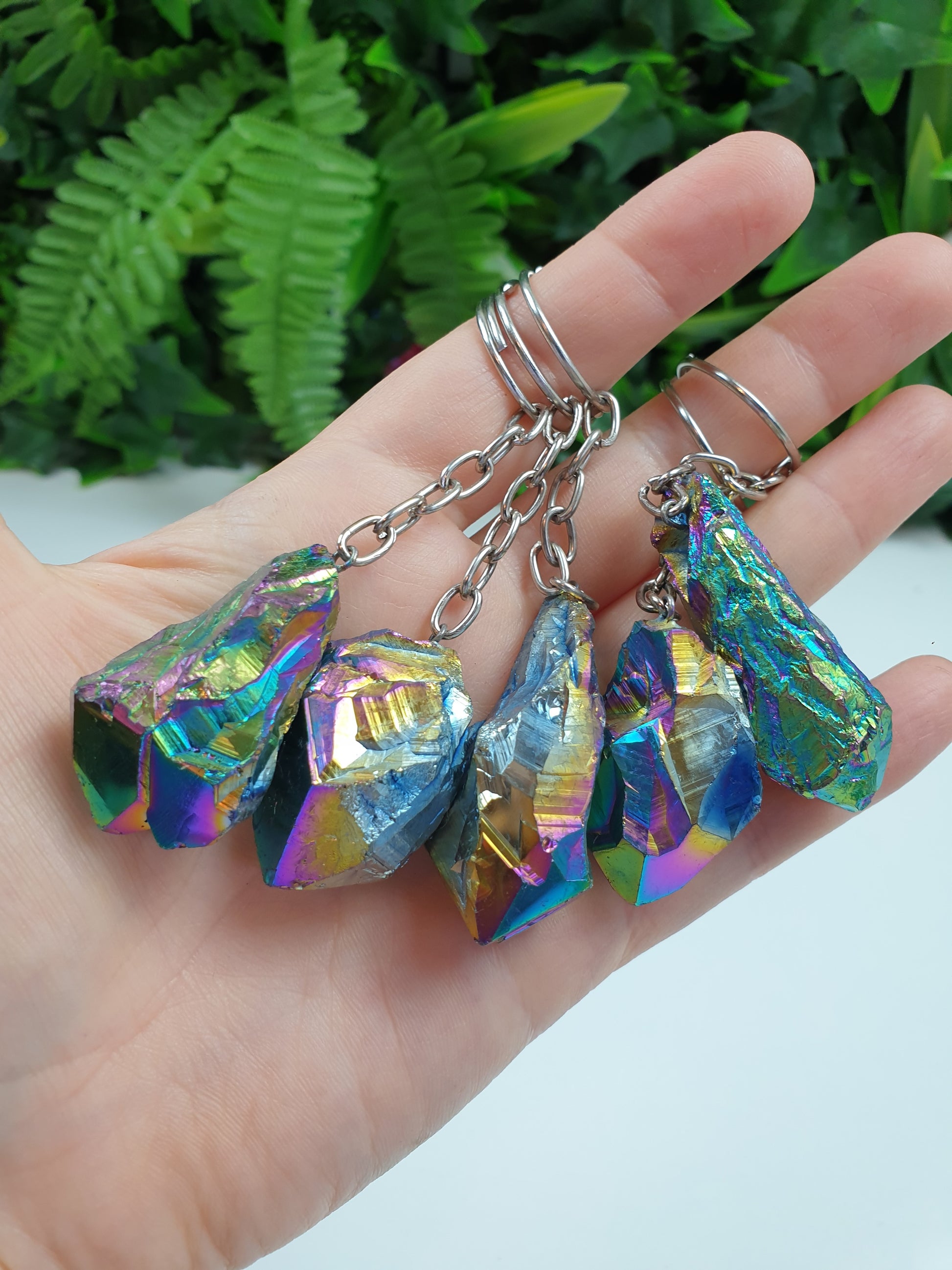 Crystal - ­Titanium Quartz Aura Crystals Handmade Australia